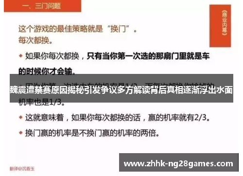 魏震遭禁赛原因揭秘引发争议多方解读背后真相逐渐浮出水面